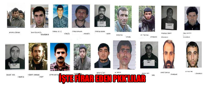 İşte firar eden PKK’lılar