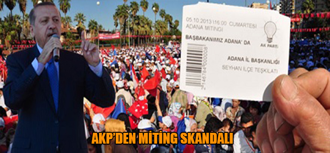 AKP’den miting skandalı