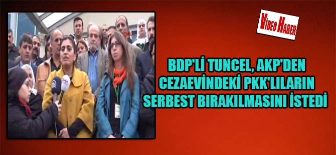 BDP’li Tuncel, AKP’den cezaevindeki PKK’lıların serbest bırakılmasını istedi