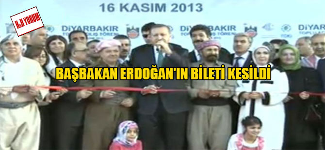 Başbakan Erdoğan’ın bileti kesildi