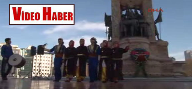Taksim’de ‘Öğretmenler’ çin tören…