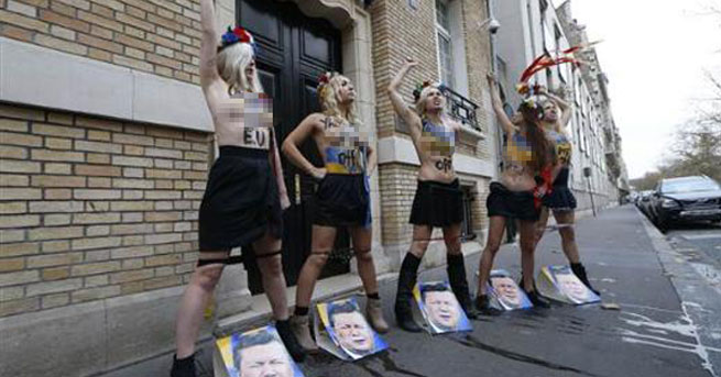 Femen’den ilginç protesto!