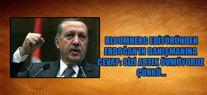 Bloomberg editöründen Erdoğan’ın danışmanına cevap: Sizi artık övmüyoruz çünkü…