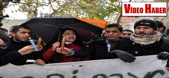Silopi’de öğrenciler elektrik kesintilerini protesto etti