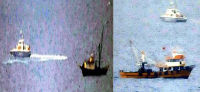 Yunan sahil güvenlik botlarından Türk balıkçılarına taciz