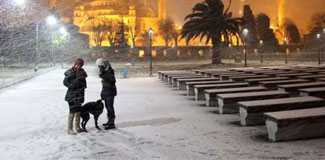 İstanbul’da kar yağışı etkili oldu