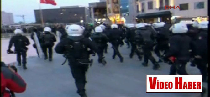 Taksim Meydanı’nda polis müdahalesi!