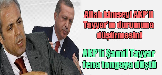 Allah kimseyi AKP’li Tayyar’ın durumuna düşürmesin! AKP’li Şamil Tayyar fena tongaya düştü