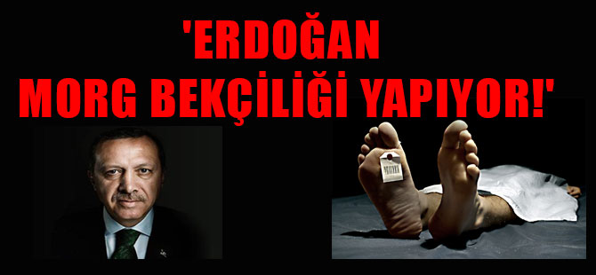 ‘Erdoğan morg bekçiliği yapıyor!’