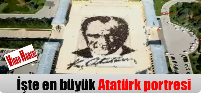 İşte en büyük Atatürk portresi