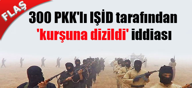 300 PKK’lı IŞİD tarafından ‘kurşuna dizildi’ iddiası