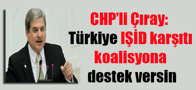 CHP’li Çıray:  Türkiye IŞİD karşıtı koalisyona destek versin