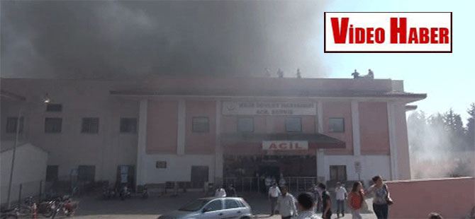 Kilis Devlet Hastanesi’nde yangın