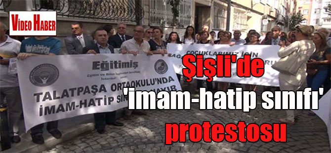 Şişli’de ‘imam-hatip sınıfı’ protestosu