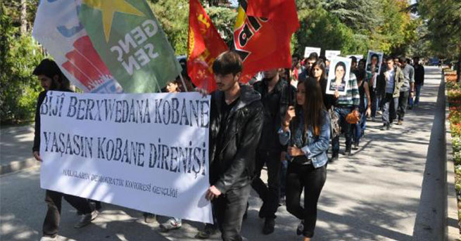 Anadolu Üniversitesin’de kobani eylemi