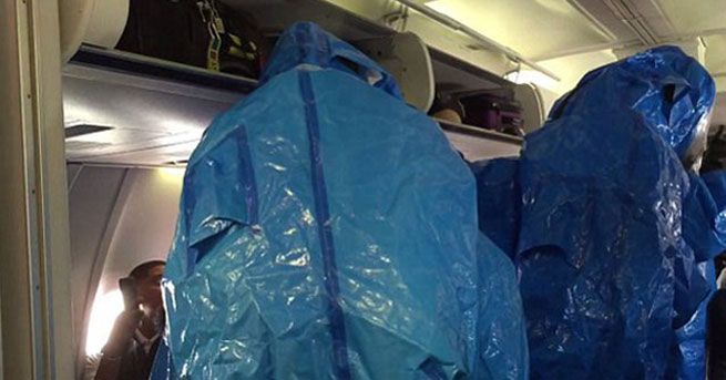 THY uçağında ebola paniği!
