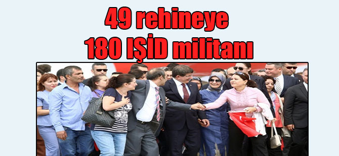 49 rehineye 180 IŞİD militanı