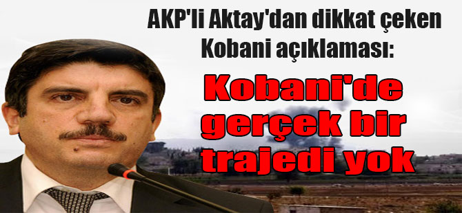 AKP’li Aktay’dan dikkat çeken Kobani açıklaması: Kobani’de gerçek bir trajedi yok