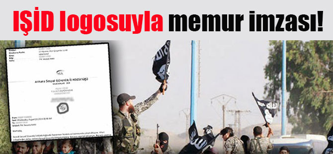 IŞİD logosuyla memur imzası!