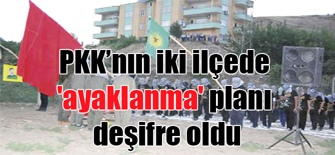 PKK’nın iki ilçede ‘ayaklanma’ planı deşifre oldu