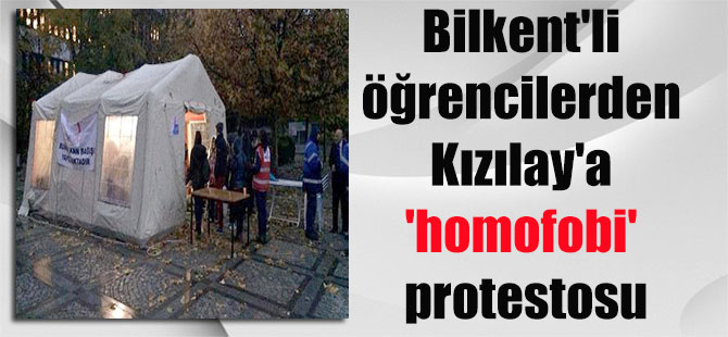 Bilkent’li öğrencilerden Kızılay’a ‘homofobi’ protestosu
