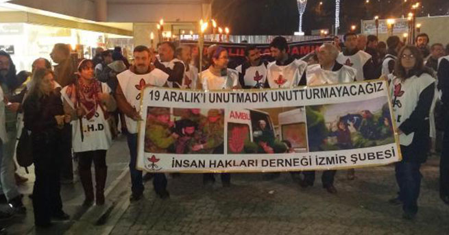 İzmir’de ‘Hayata Dönüş’ operasyonu protestosu