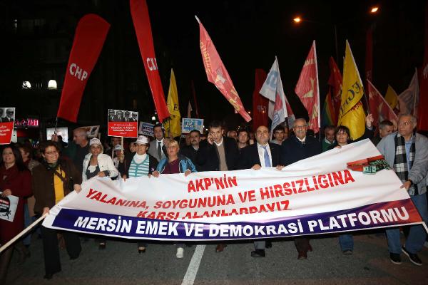 Mersin’de ’17 Aralık’ protestosu