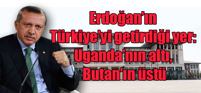 Erdoğan’ın Türkiye’yi getirdiği yer: Uganda’nın altı, Butan’ın üstü