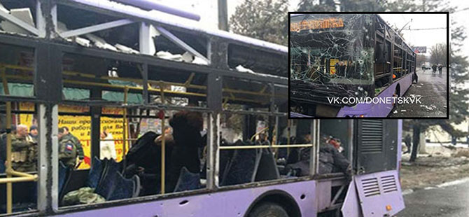 Ukrayna’da otobüs durağına top mermili saldırı: 13 ölü