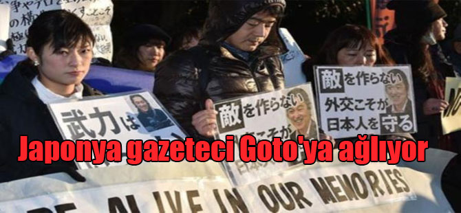 Japonya gazeteci Goto’ya ağlıyor