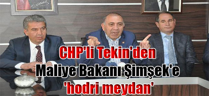 CHP’li Tekin’den Maliye Bakanı Şimşek’e ‘hodri meydan’