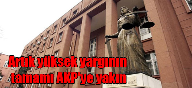 Artık yüksek yargının tamamı AKP’ye yakın