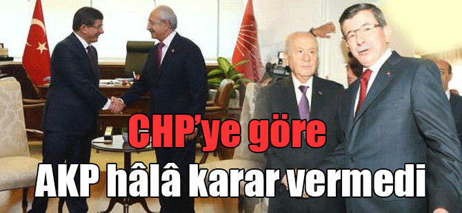 CHP’ye göre AKP hâlâ karar vermedi