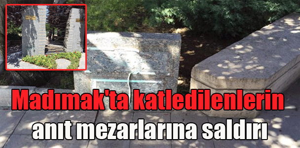 Madımak’ta katledilenlerin anıt mezarlarına saldırı