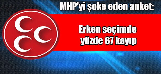 MHP’yi şoke eden anket: Erken seçimde yüzde 67 kayıp