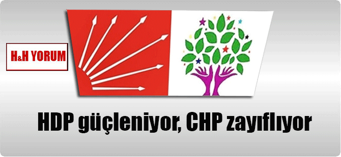 HDP güçleniyor, CHP zayıflıyor