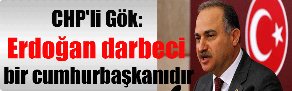 CHP’li Gök: Erdoğan darbeci bir cumhurbaşkanıdır