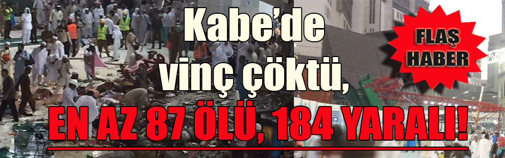 Kabe’de vinç çöktü, en az 87 ölü, 184 yaralı!