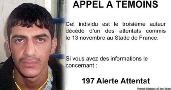 Fransız polisi, üçüncü saldırganın fotoğrafını yayımladı