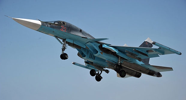 Havadan havaya füze donanımlı Rus uçakları Suriye’de uçtu