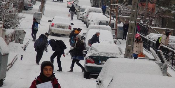 Çorum’da okullar kar nedeniyle tatil edildi