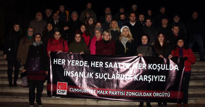 CHP’li kadınlardan tecavüz protestosu