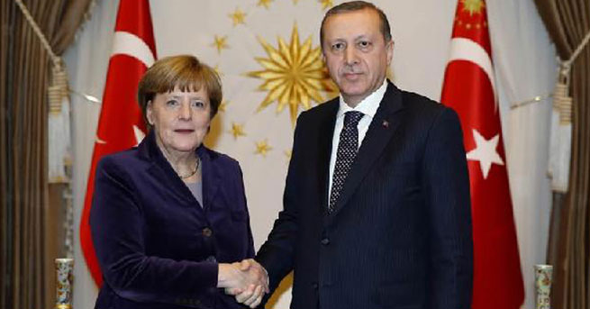 Erdoğan ve Merkel’den Suriye görüşmesi