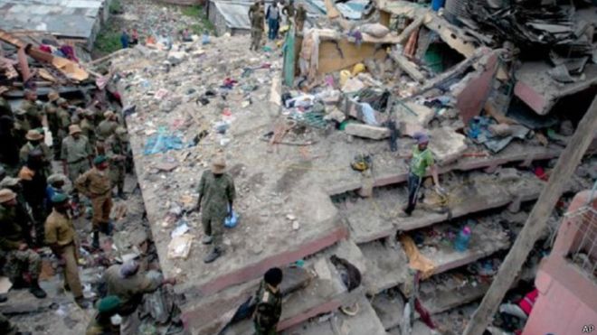 Nairobi’de yedi katlı bina çöktü
