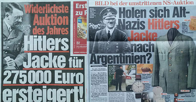 Hitler’in ceketi 275 bin euroya satıldı