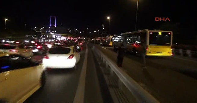 Boğaziçi ve FSM Köprülerinde jandarma Anadolu’dan Avrupa’ya geçişi kapattı