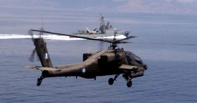 Ege’de Yunan askeri helikopteri düştü