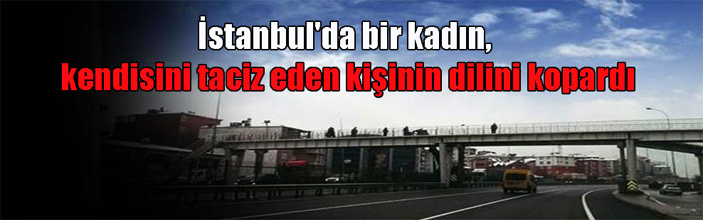 İstanbul’da bir kadın, kendisini taciz eden kişinin dilini kopardı