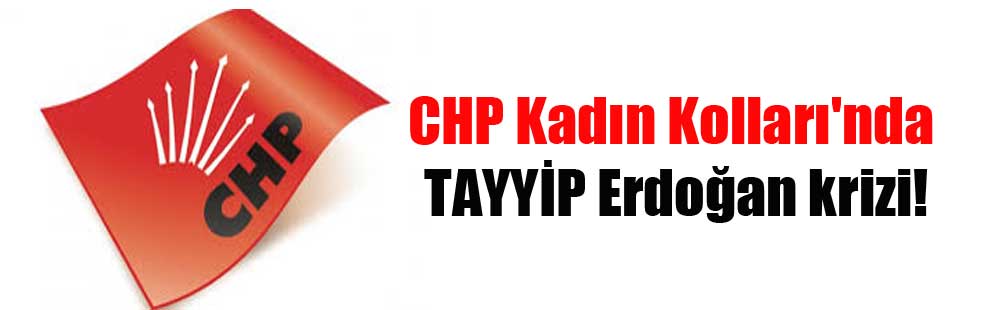 CHP Kadın Kolları’nda TAYYİP Erdoğan krizi!
