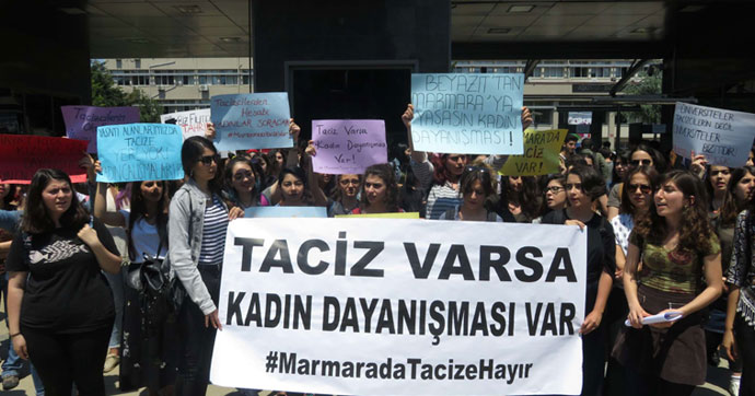 Maramara Üniversitesi’nde ‘Taciz’ protestosu